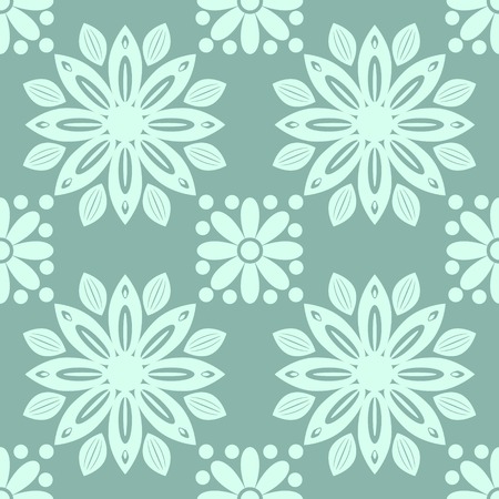  Seamless pattern with blue flowersのイラスト素材