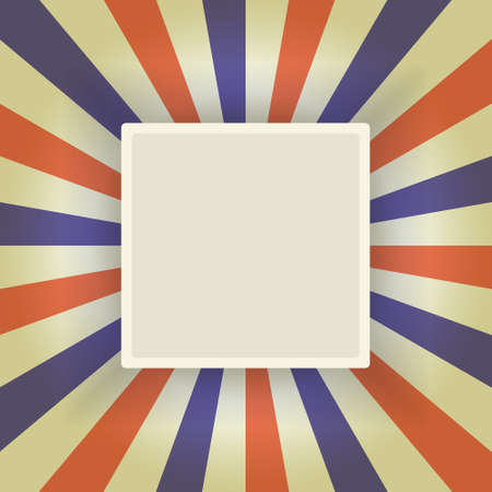 Card template with divergent raysのイラスト素材