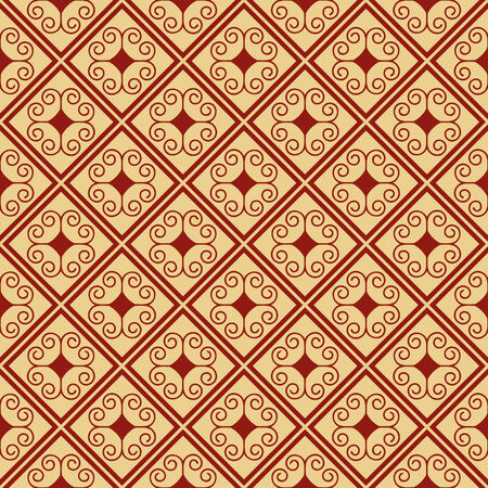 Seamless decorative ornamental abstract patternのイラスト素材