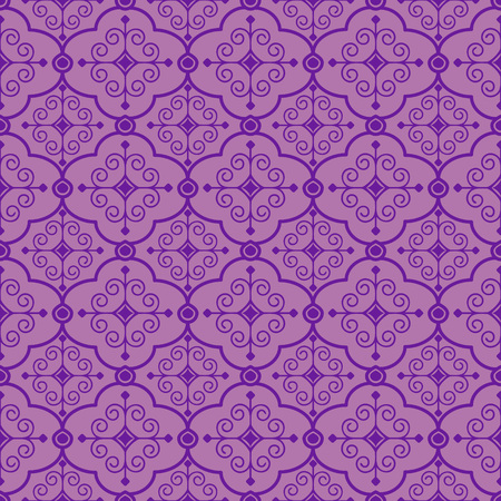 Seamless pattern with purple flowersのイラスト素材