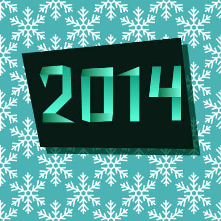 New yeart card with snow flakesのイラスト素材