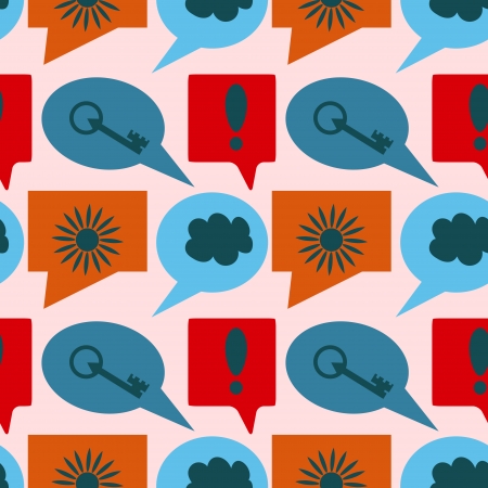 Seamless pattern with forum signsのイラスト素材