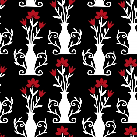 Seamless pattern with decorative ornamentのイラスト素材