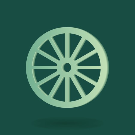 wheel abstract simple icon signのイラスト素材