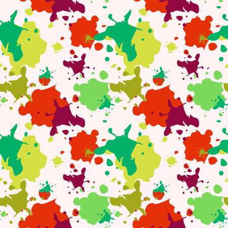 Seamless pattern with paint dropsのイラスト素材