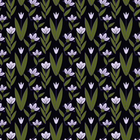 Seamless pattern with decorative flowersのイラスト素材