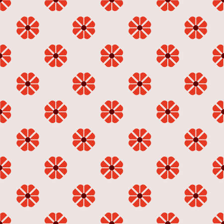 Seamless pattern with decorative flowersのイラスト素材
