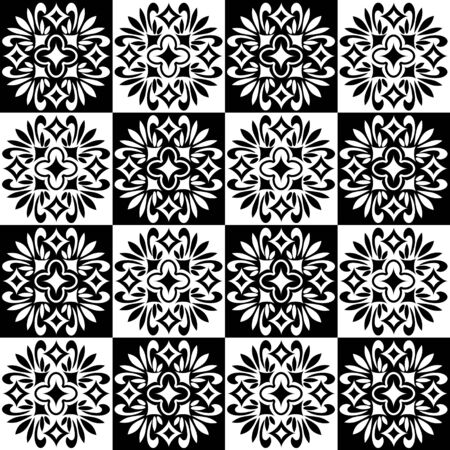 Seamless pattern with abstract decorative ornamentのイラスト素材