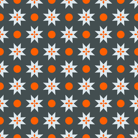 Seamless pattern with decorative ornamentのイラスト素材