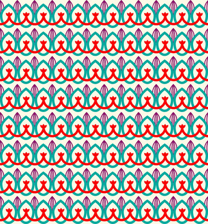 Seamless pattern with decorative ornamentのイラスト素材