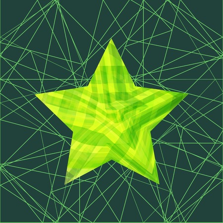 Abstract background with star and linesのイラスト素材
