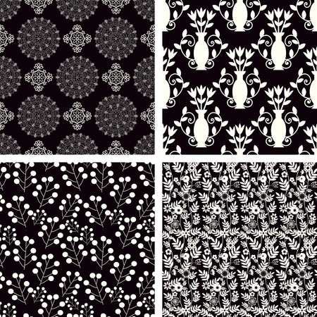 Seamless pattern with decorative ornamentのイラスト素材