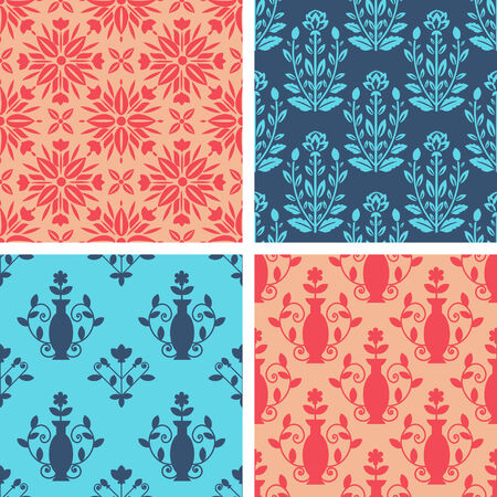 Seamless pattern with decorative ornamentのイラスト素材
