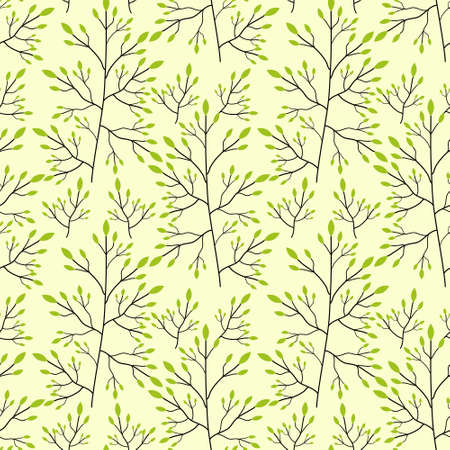 Seamless pattern with plant ornamentのイラスト素材