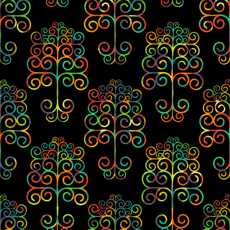 Seamless pattern with decorative ornamentのイラスト素材