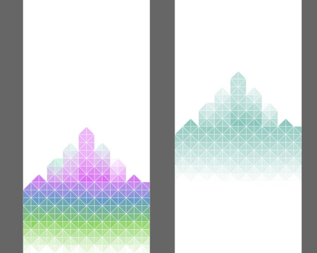 Abstract background with city silhouette