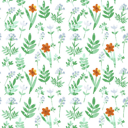 Seamless pattern with decorative flowersのイラスト素材