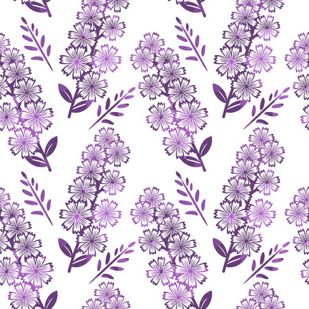 Seamless pattern with decorative flowersのイラスト素材