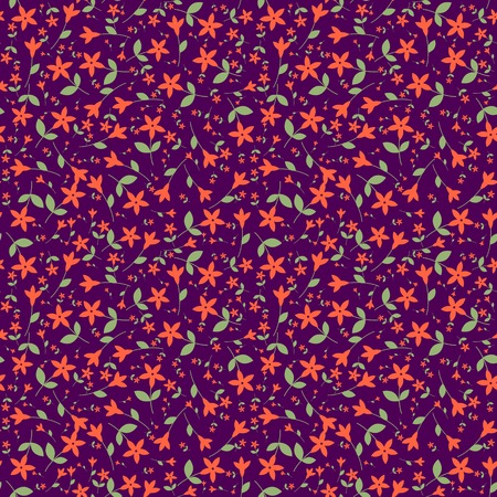 Seamless pattern wtih decorative flowersのイラスト素材