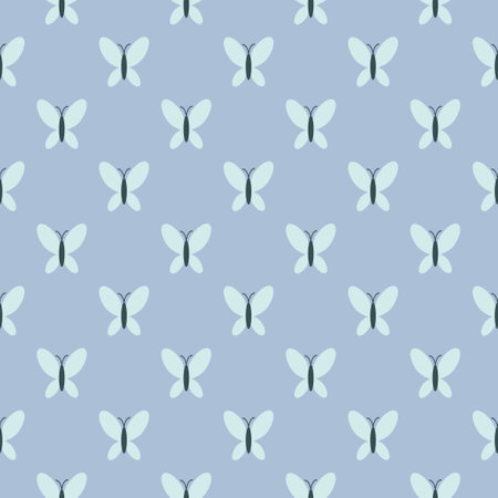 Seamless pattern with decorative butterfliesのイラスト素材