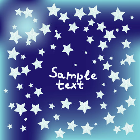 Abstract background with starsのイラスト素材