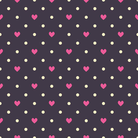 Seamless pattern with little heartsのイラスト素材