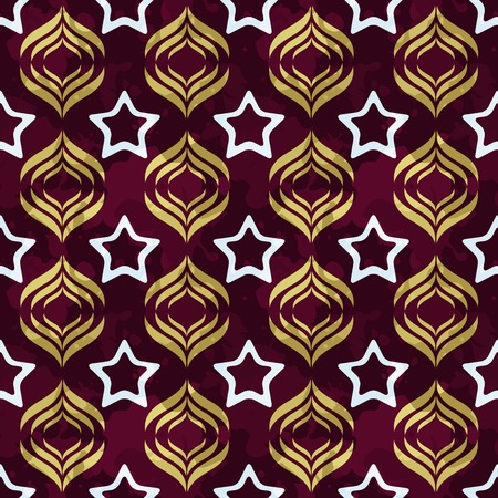 Seamless pattern with abstract ornamentのイラスト素材