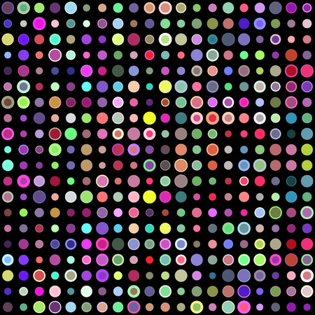Multicolored circles seamless decorative patternのイラスト素材