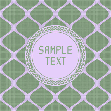 Card template with seamless patternのイラスト素材