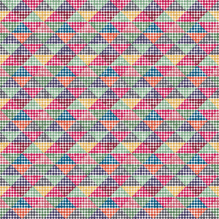 Seamless pattern with geometric ornament