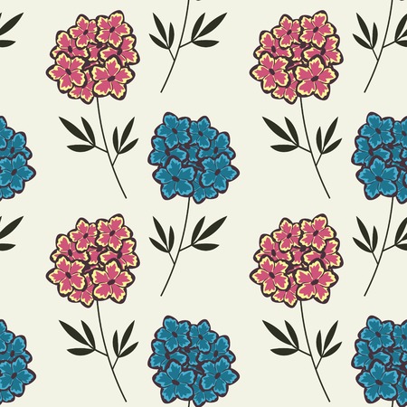 Seamless pattern with floral ornamentのイラスト素材