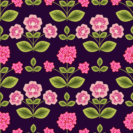 Seamless pattern with decorative flowersのイラスト素材