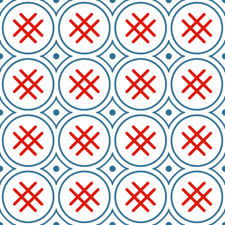 Seamless pattern with decorative ornamentのイラスト素材