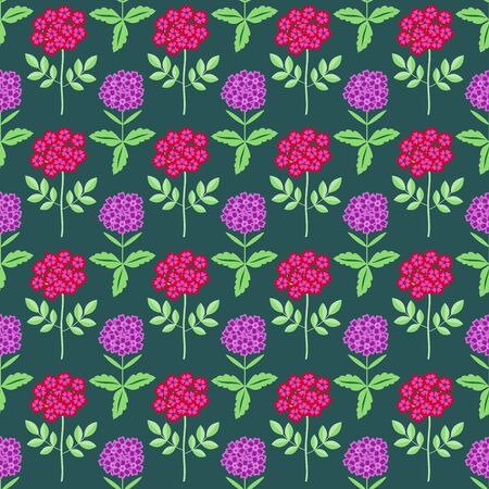 Seamless pattern with decorative flowersのイラスト素材