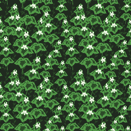 Seamless pattern with decorative flowersのイラスト素材