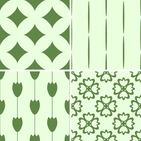 Seamless patterns with decorative ornamentのイラスト素材