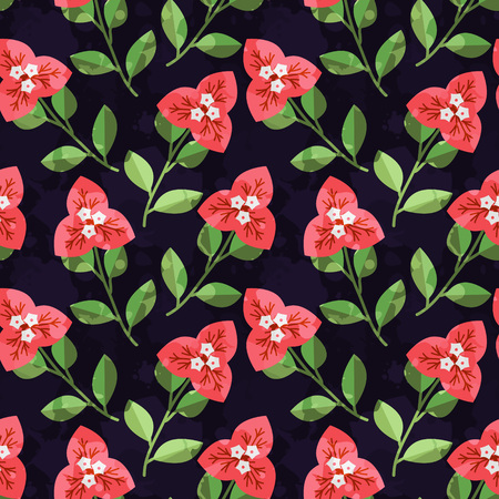 Seamless decorative pattern with flowersのイラスト素材