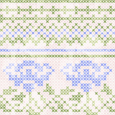 Seamless pattern with decorative ornamentのイラスト素材
