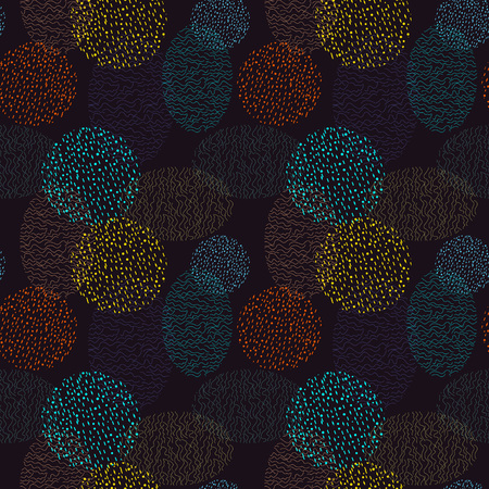 Semless pattern with abstract ornamentのイラスト素材