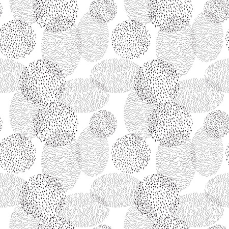 Semless pattern with abstract ornamentのイラスト素材