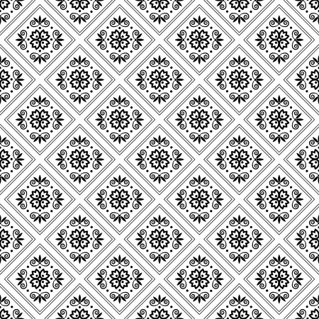 Seamless pattern with abstract ornamentのイラスト素材