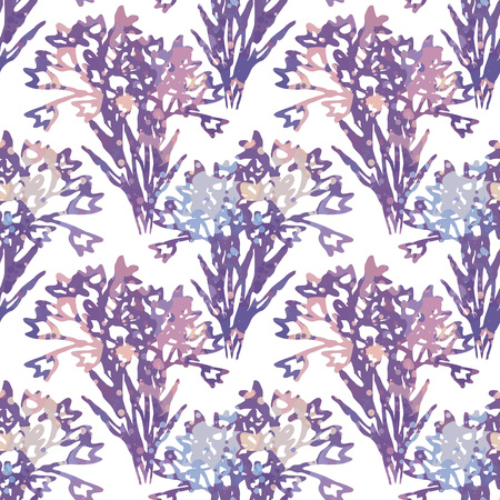 Seamless pattern with decorative flowersのイラスト素材
