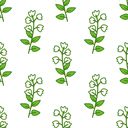 Seamless pattern with decorative flowersのイラスト素材