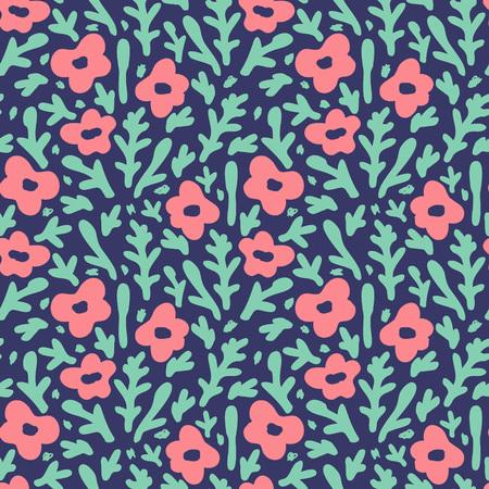 Seamless pattern with abstract ornamentのイラスト素材