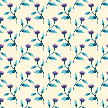 Seamless pattern with decorative flowersのイラスト素材