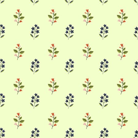 Seamless pattern with decorative flowersのイラスト素材