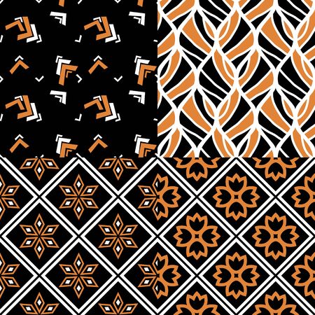Seamless geometric and abstract patternsのイラスト素材