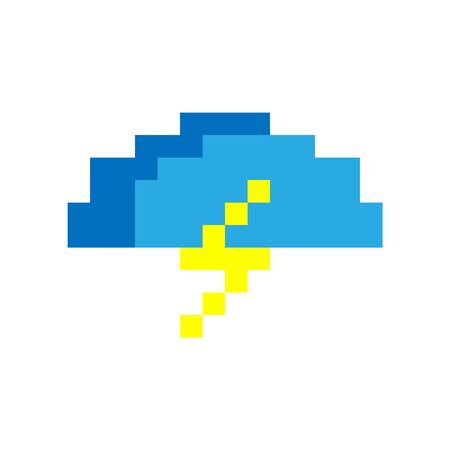 Lighting and cloud vector iconのイラスト素材