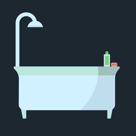 Bath simple icon isolated vectorのイラスト素材