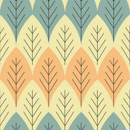 Seamless foliage abstract vector patternのイラスト素材